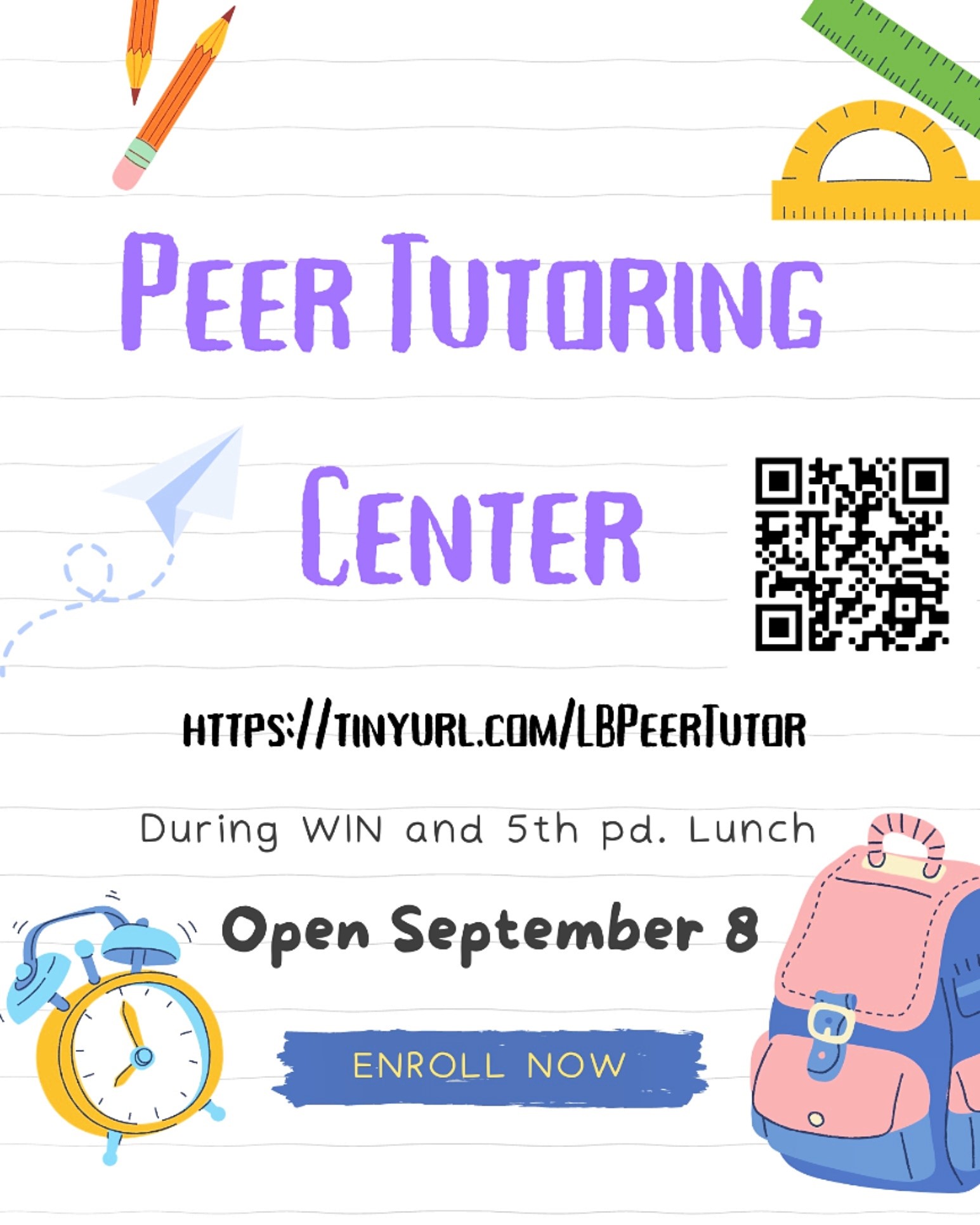 Peer tutoring flier